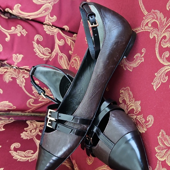 Tory Burch T-strap cap-toe flats #8 - Picture 5 of 13